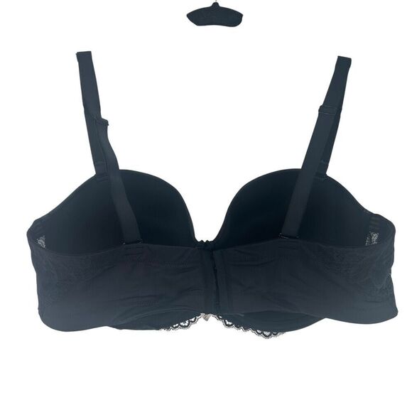 Auden Bra Lightly Lined Strapless Size 46D Black Underwired Removable Straps 46D - Picture 6 of 12